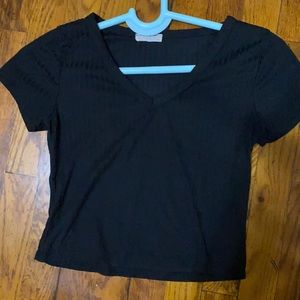 Black v neck top